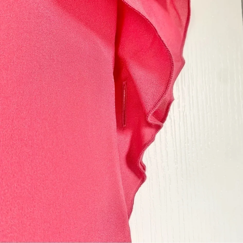 *Missing Belt* The Limited Pink Sleeveless Ruffle shift dress - Picture 6 of 12